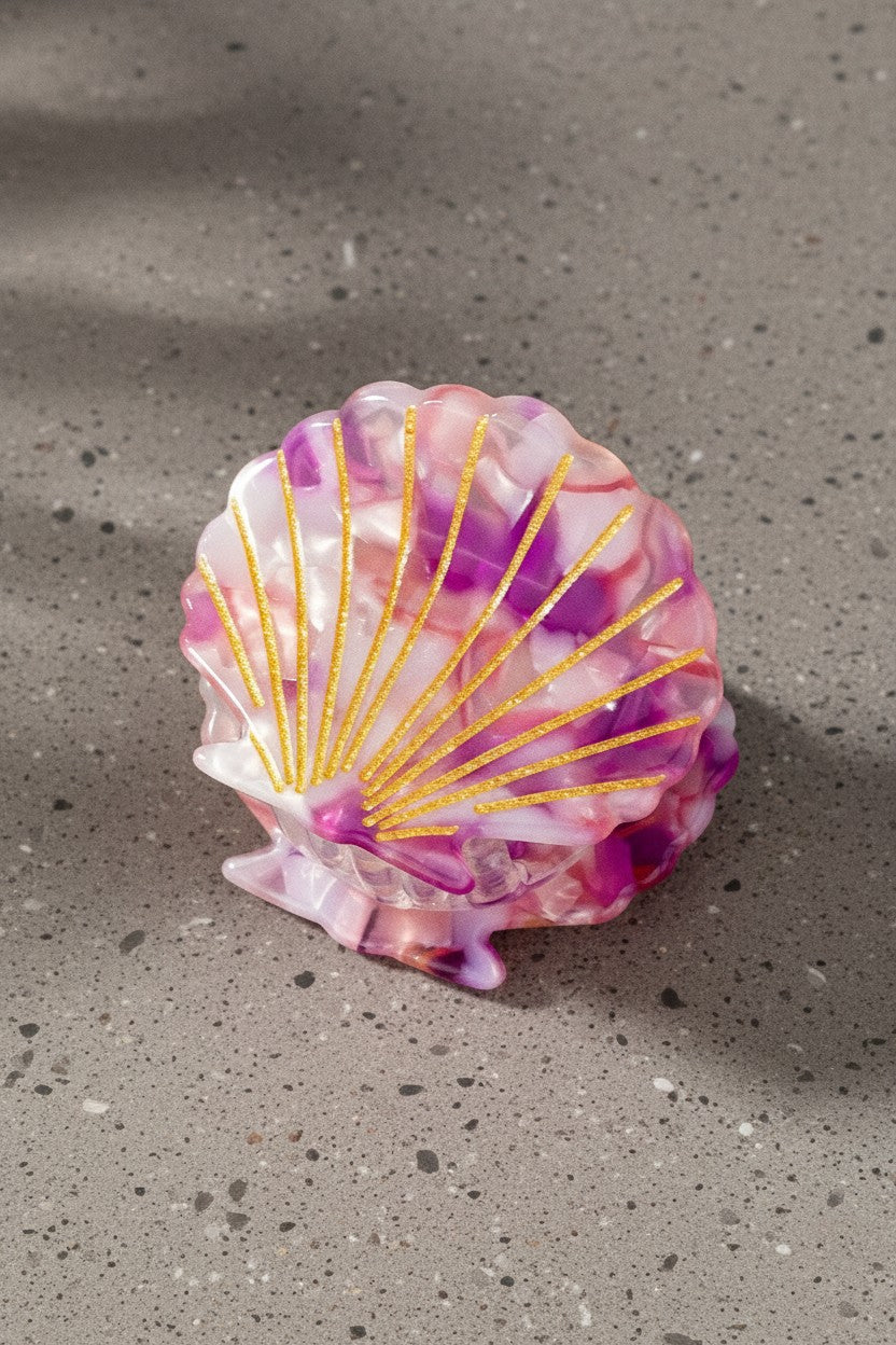 Mini Shell Acetate Hair Claw Clip