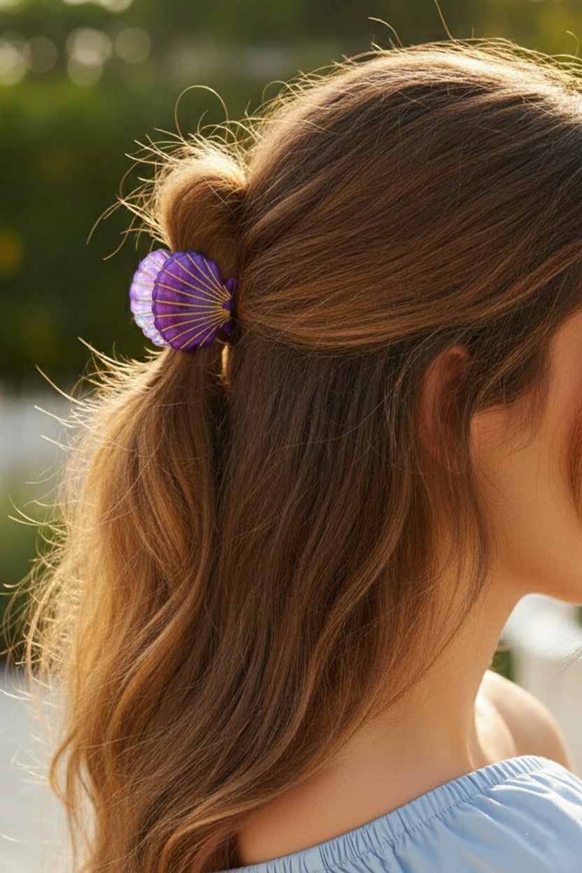 Mini Shell Acetate Hair Claw Clip