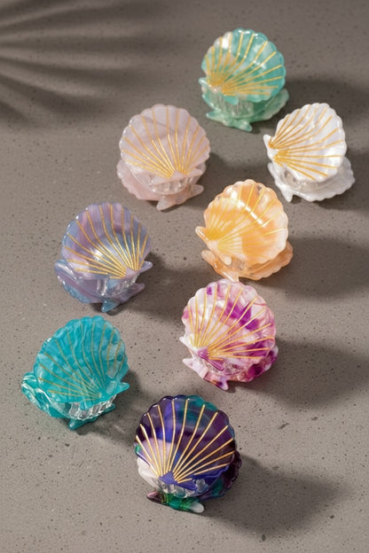 Mini Shell Acetate Hair Claw Clip