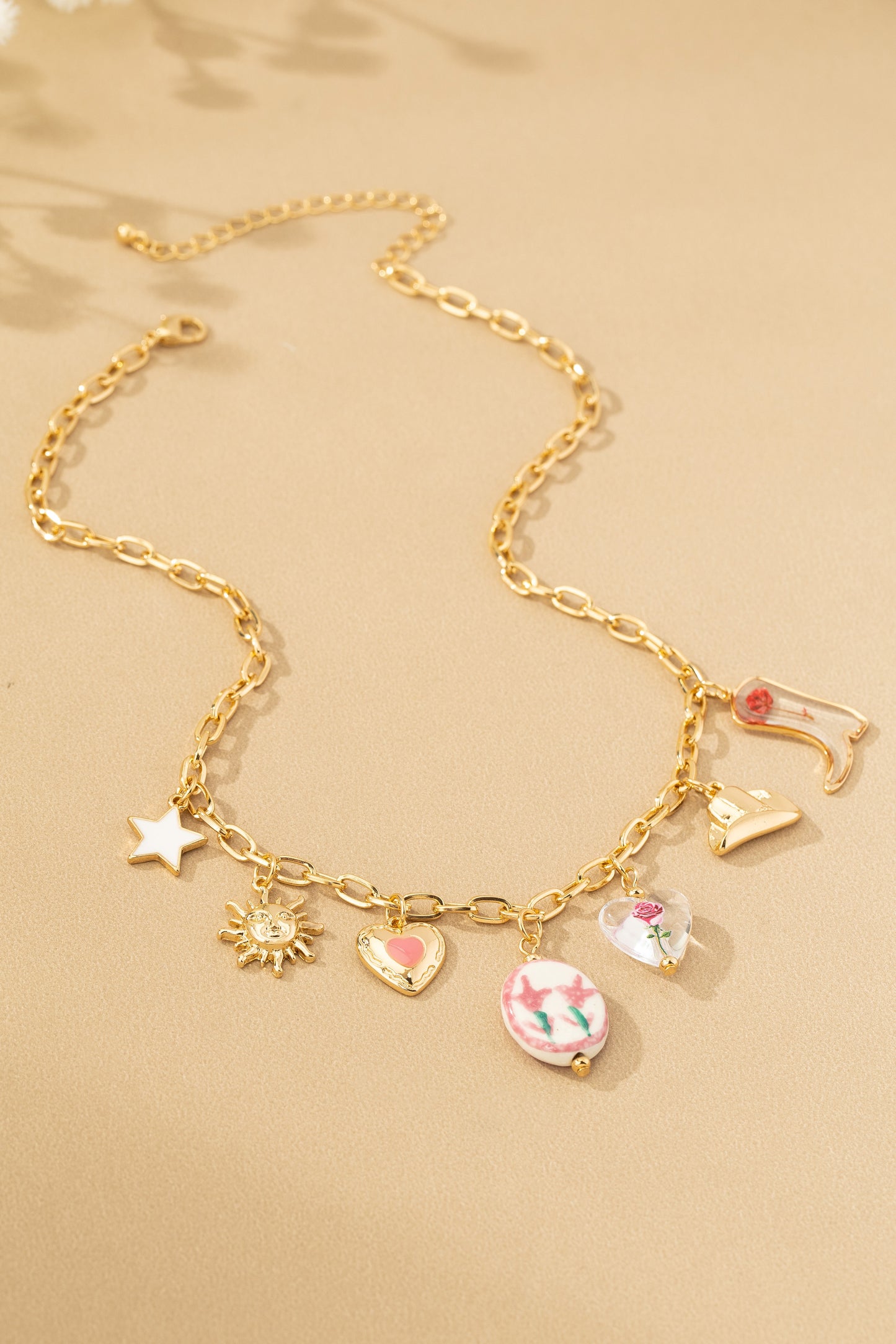 Western Ceramic Charm Necklace