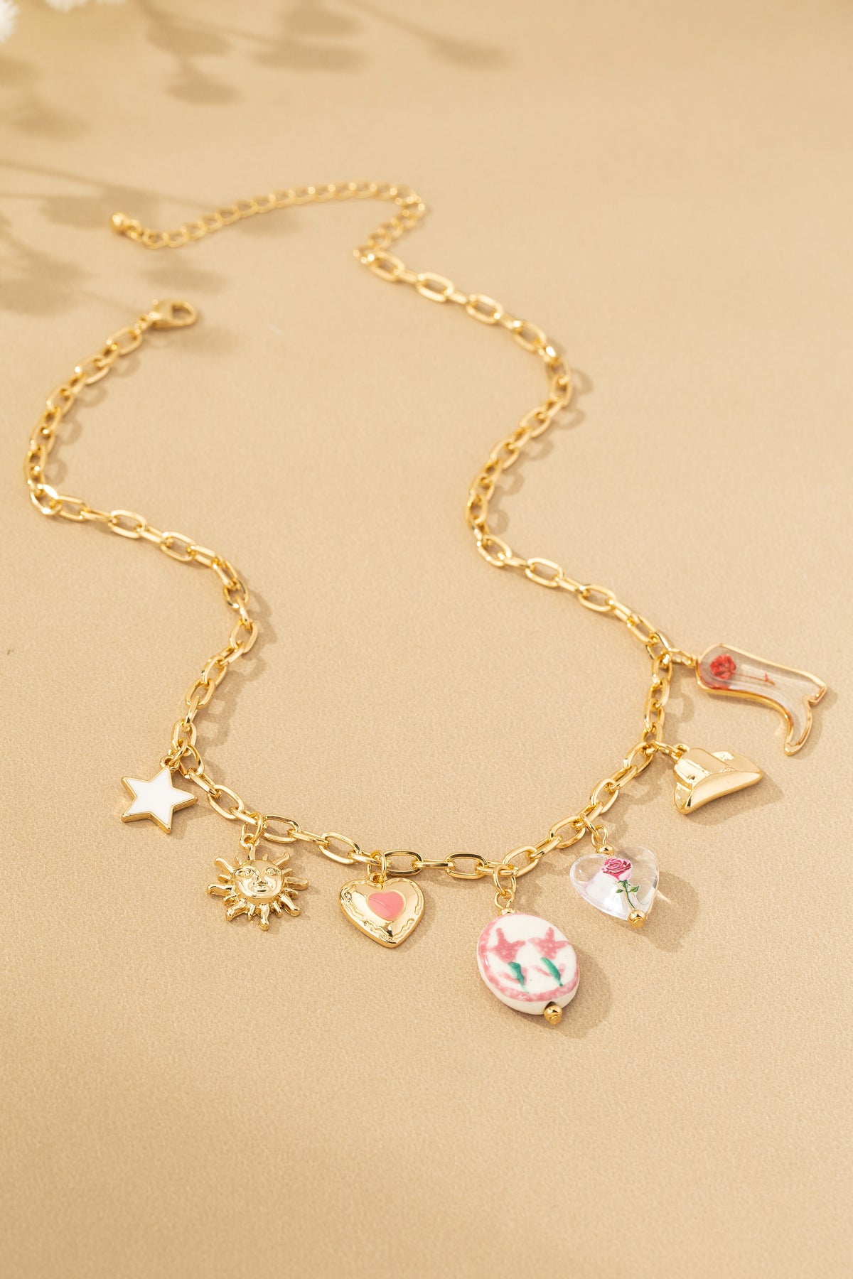 Western Ceramic Charm Necklace