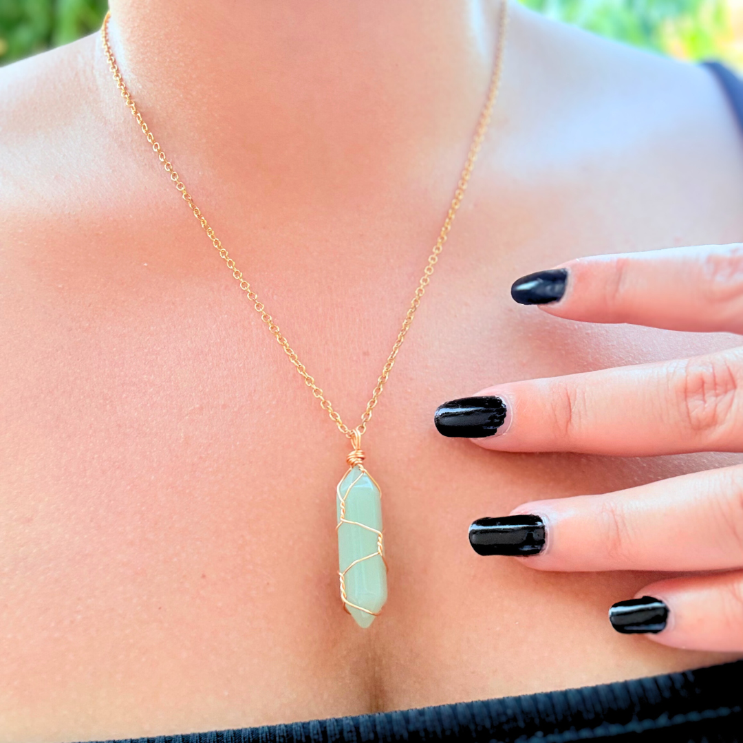 Green Aventurine Pendant Necklace