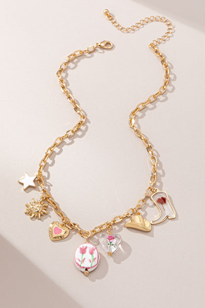 Western Ceramic Charm Necklace