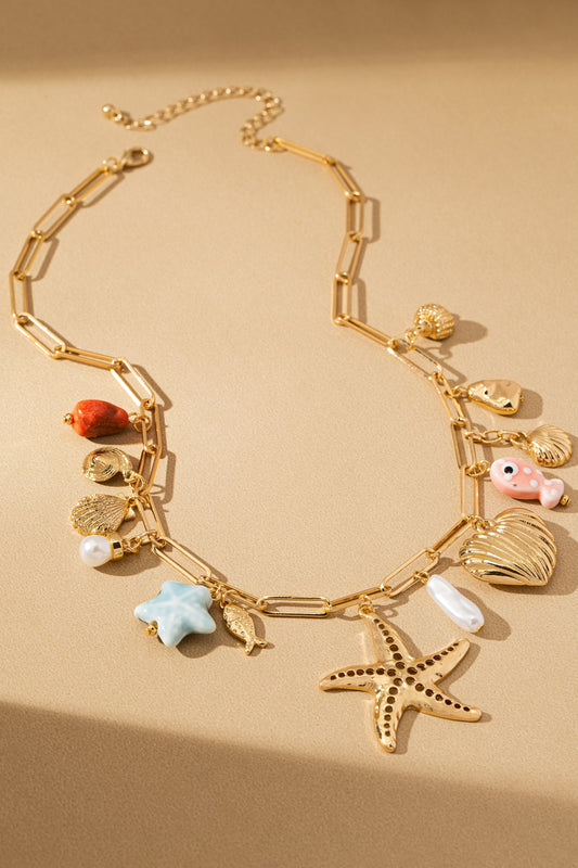 Ocean Treasures Charm Necklace Ceramic