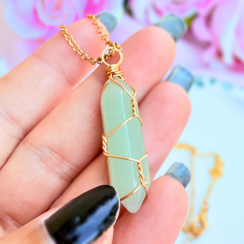 Green Aventurine Pendant Necklace