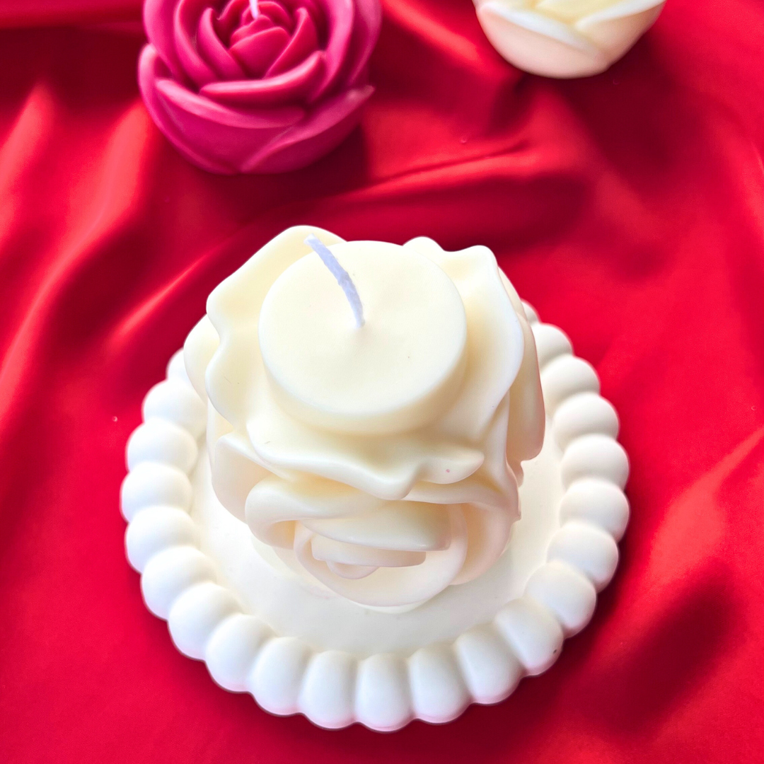 Pillar Rose Candle