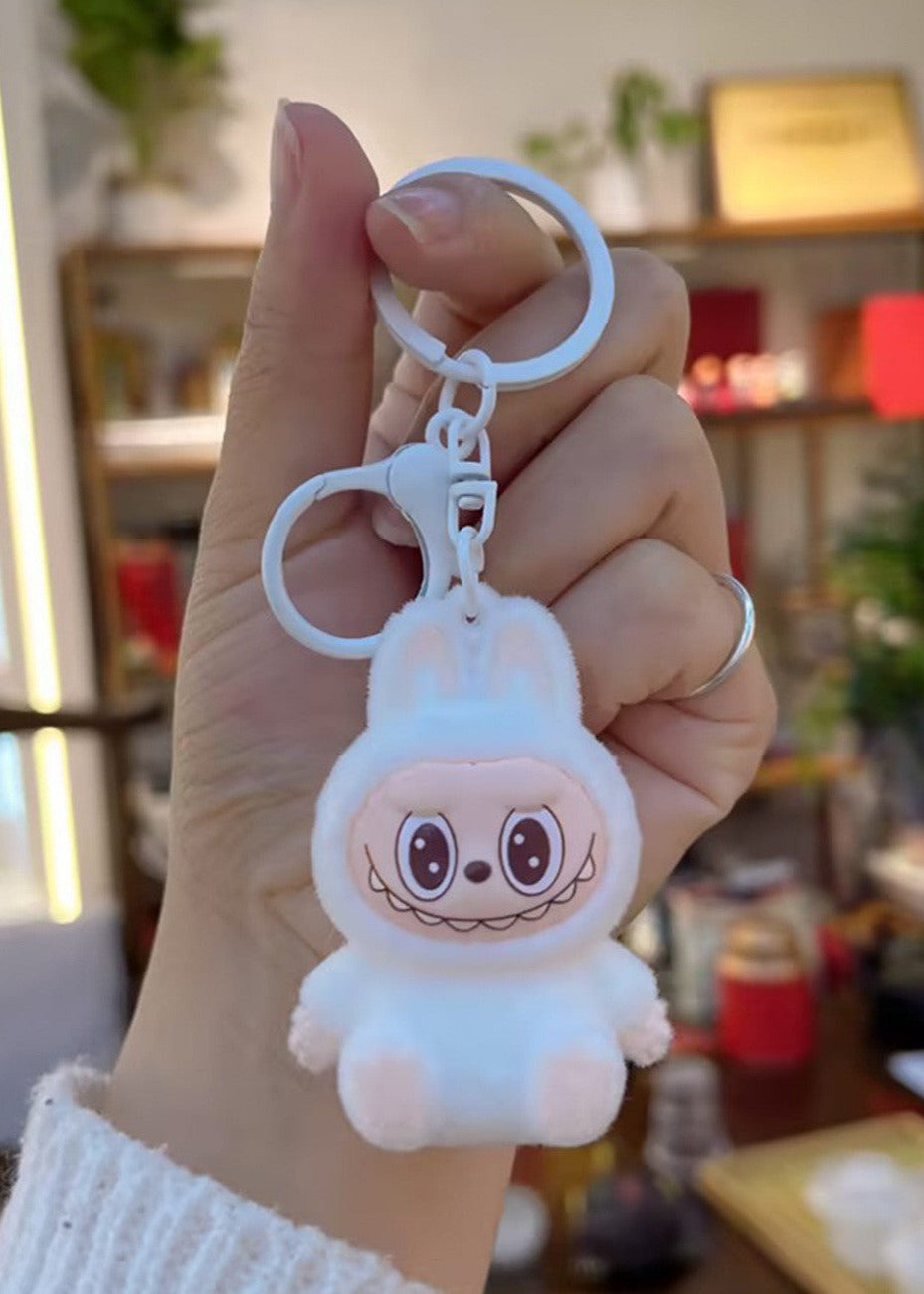 Labubu Plush Keychain & Bag Charm – Soft Collectible Toy Accessory