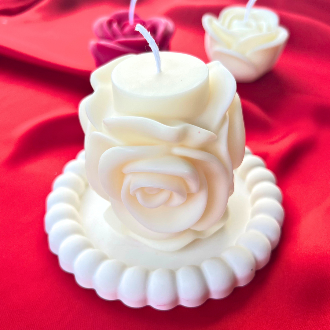 Pillar Rose Candle