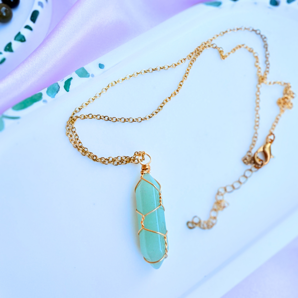 Green Aventurine Pendant Necklace