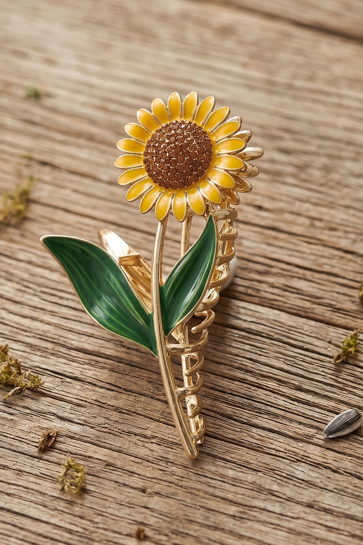 Sunlit Bloom Sunflower Hair Claw Clip