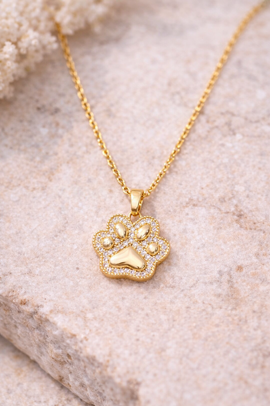 Cat Paw Pendant Necklace – Stainless Steel