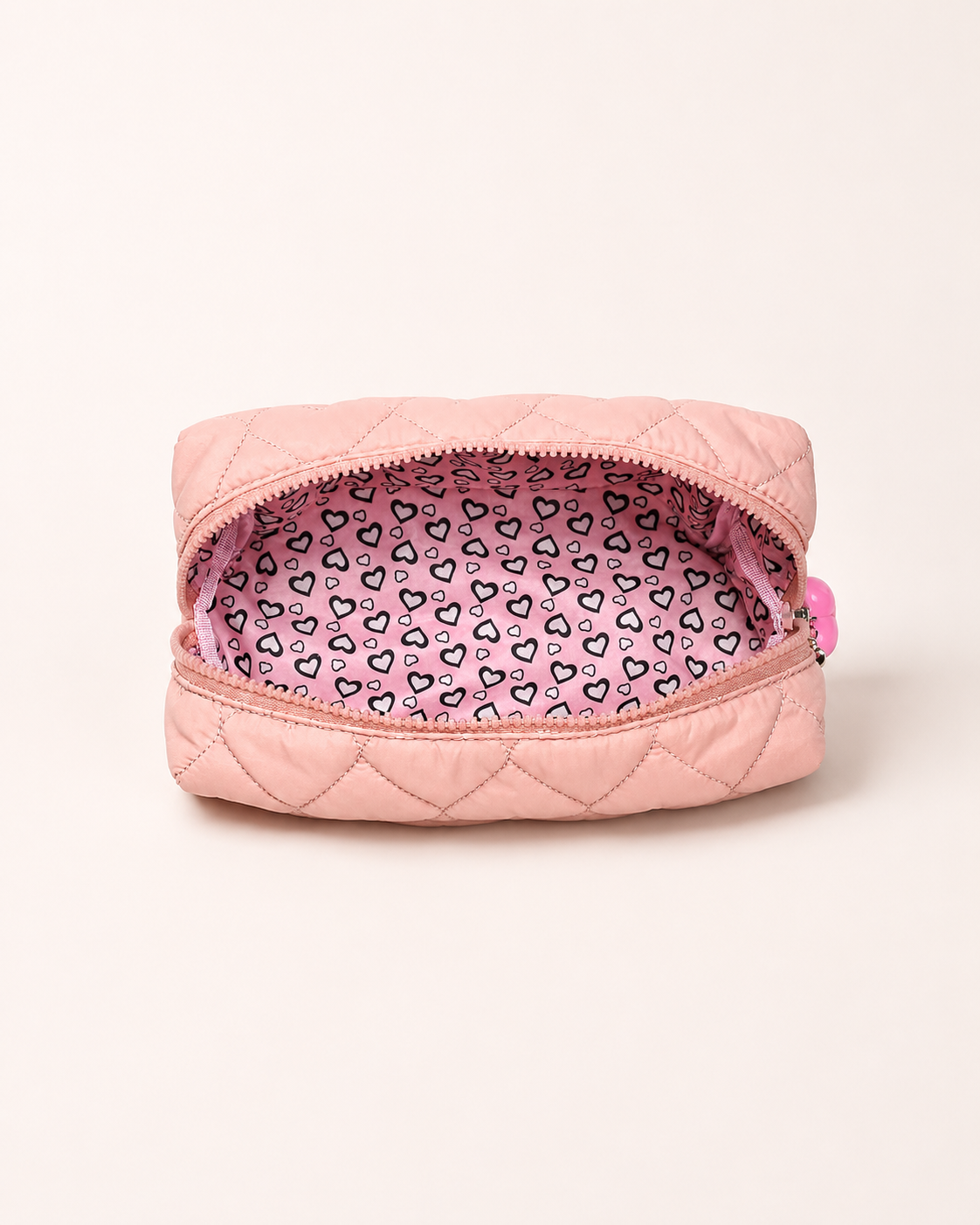 Pull My Heart Quilted Cosmetic Pouch