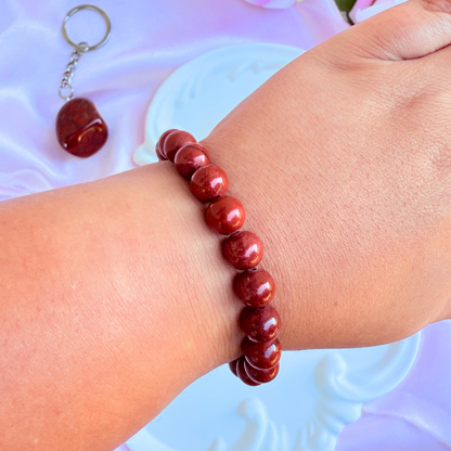 Red Jasper Bracelet - Passion, Balance, and Vital Energy