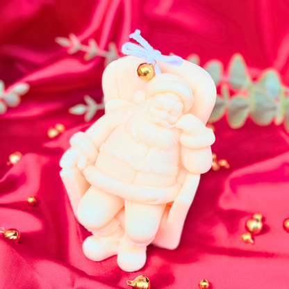 Sleepy Santa Candle