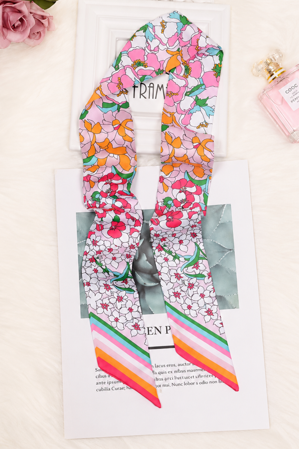 Floral Garden Twilly Scarf