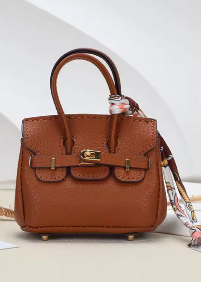 Mini Luxury Tote Bag Charm – Designer Inspired Key Holder