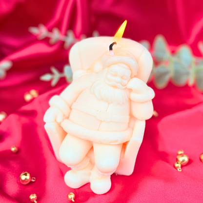 Sleepy Santa Candle