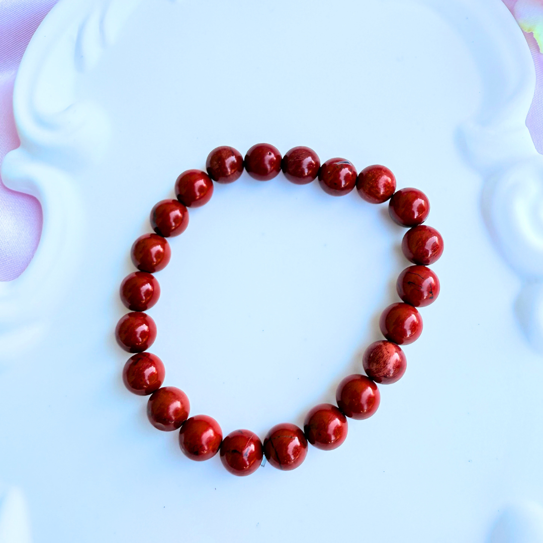 Red Jasper Bracelet - Passion, Balance, and Vital Energy