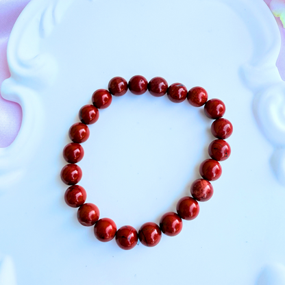 Red Jasper Bracelet - Passion, Balance, and Vital Energy