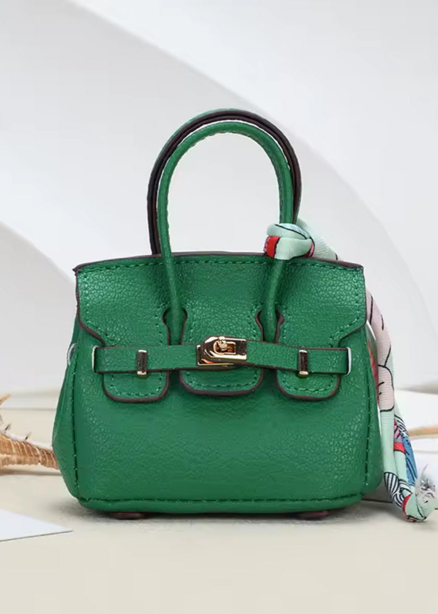 Mini Luxury Tote Bag Charm – Designer Inspired Key Holder