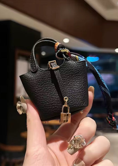 Mini Bag Keychain – Leather Charm Bag for Keys & Accessories