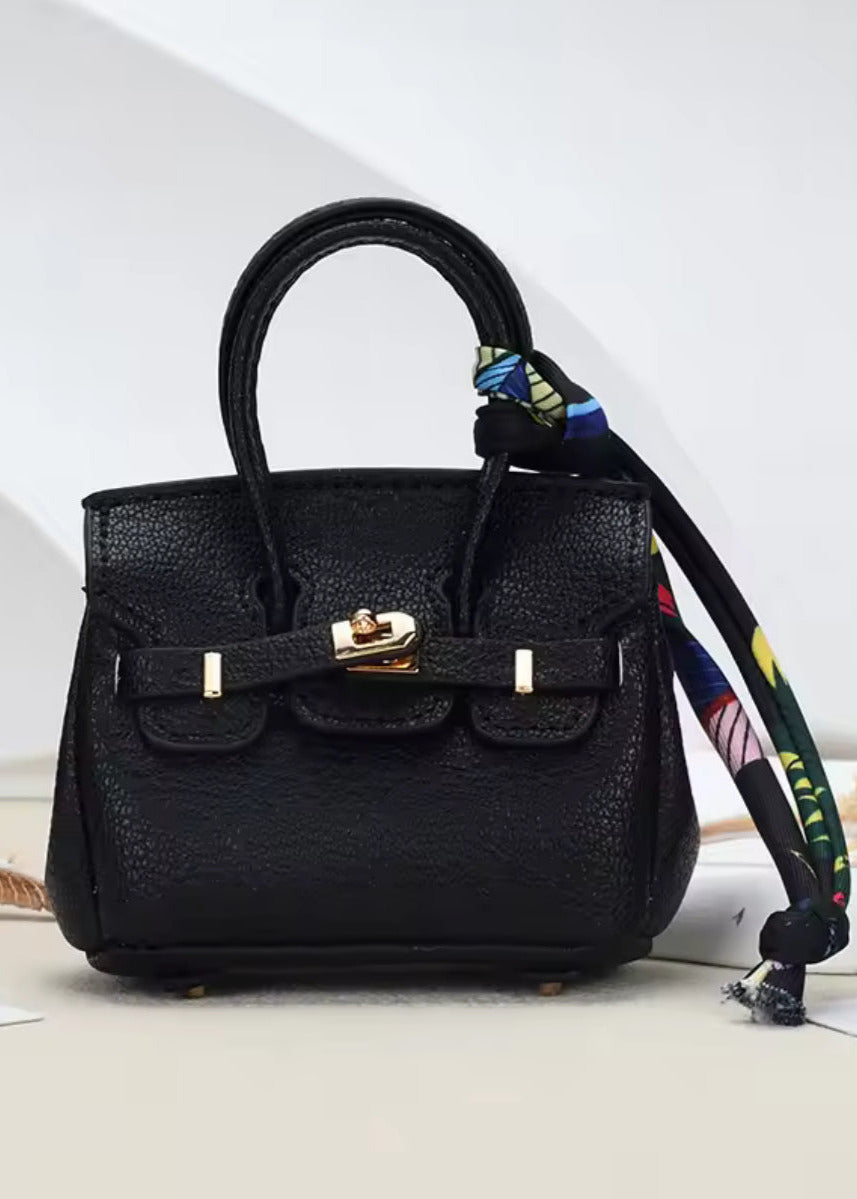 Mini Luxury Tote Bag Charm – Designer Inspired Key Holder