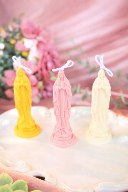 Virgin Mary Pillar Soy Candle