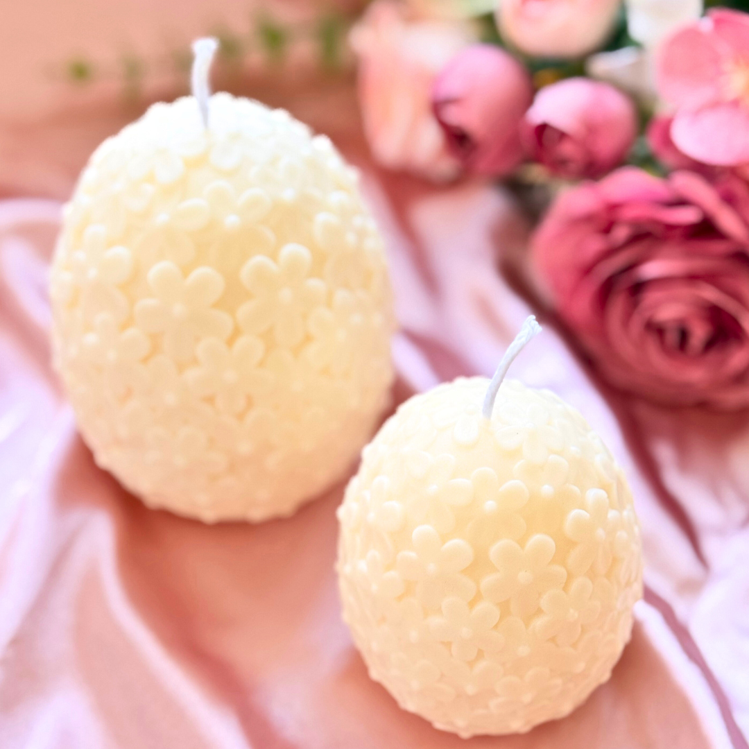 Floral Easter Egg Candle