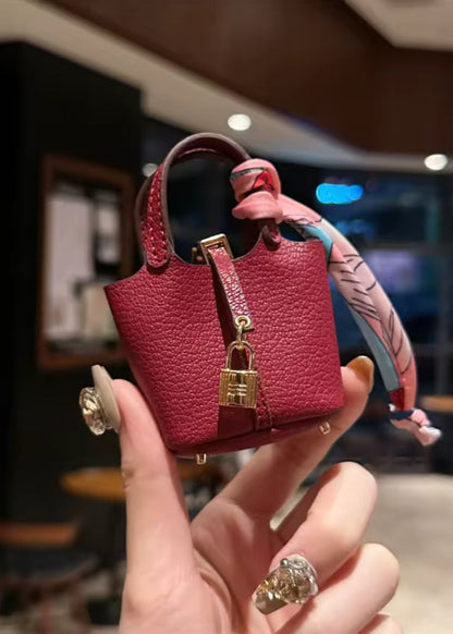 Mini Bag Keychain – Leather Charm Bag for Keys & Accessories