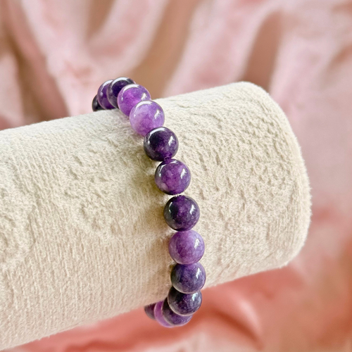 Amethyst Beaded Bracelet