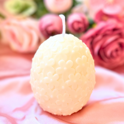 Floral Easter Egg Candle