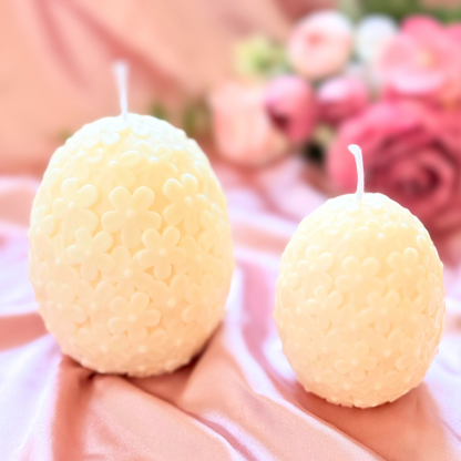 Floral Easter Egg Candle