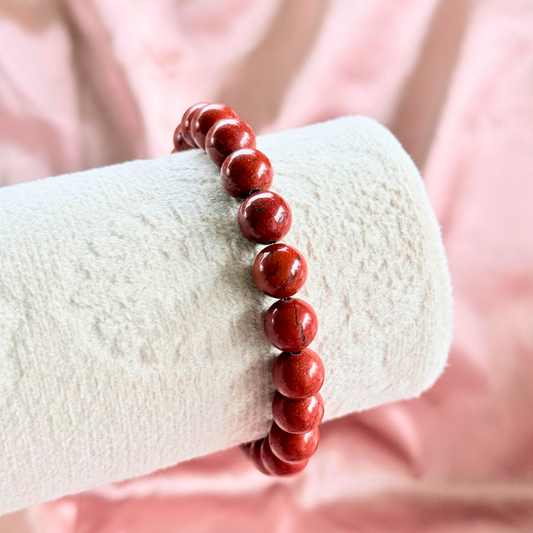 Red Jasper Bracelet - Passion, Balance, and Vital Energy