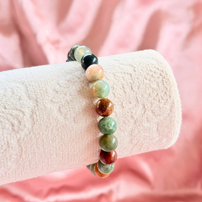 Indian Agate Bracelet - Courage, Stability, and Grounding
