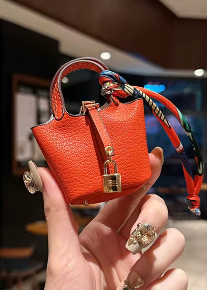 Mini Bag Keychain – Leather Charm Bag for Keys & Accessories