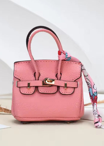 Mini Luxury Tote Bag Charm – Designer Inspired Key Holder