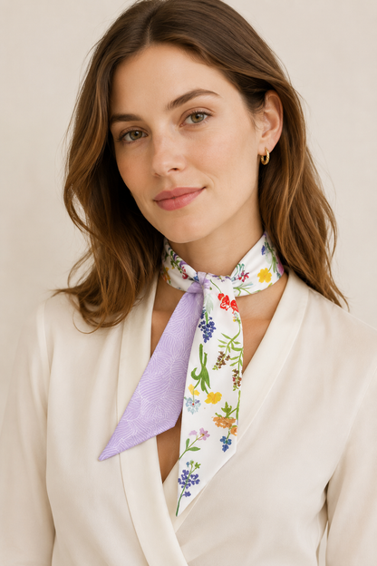 Lavender Meadow Twilly Scarf