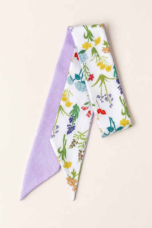Lavender Meadow Twilly Scarf