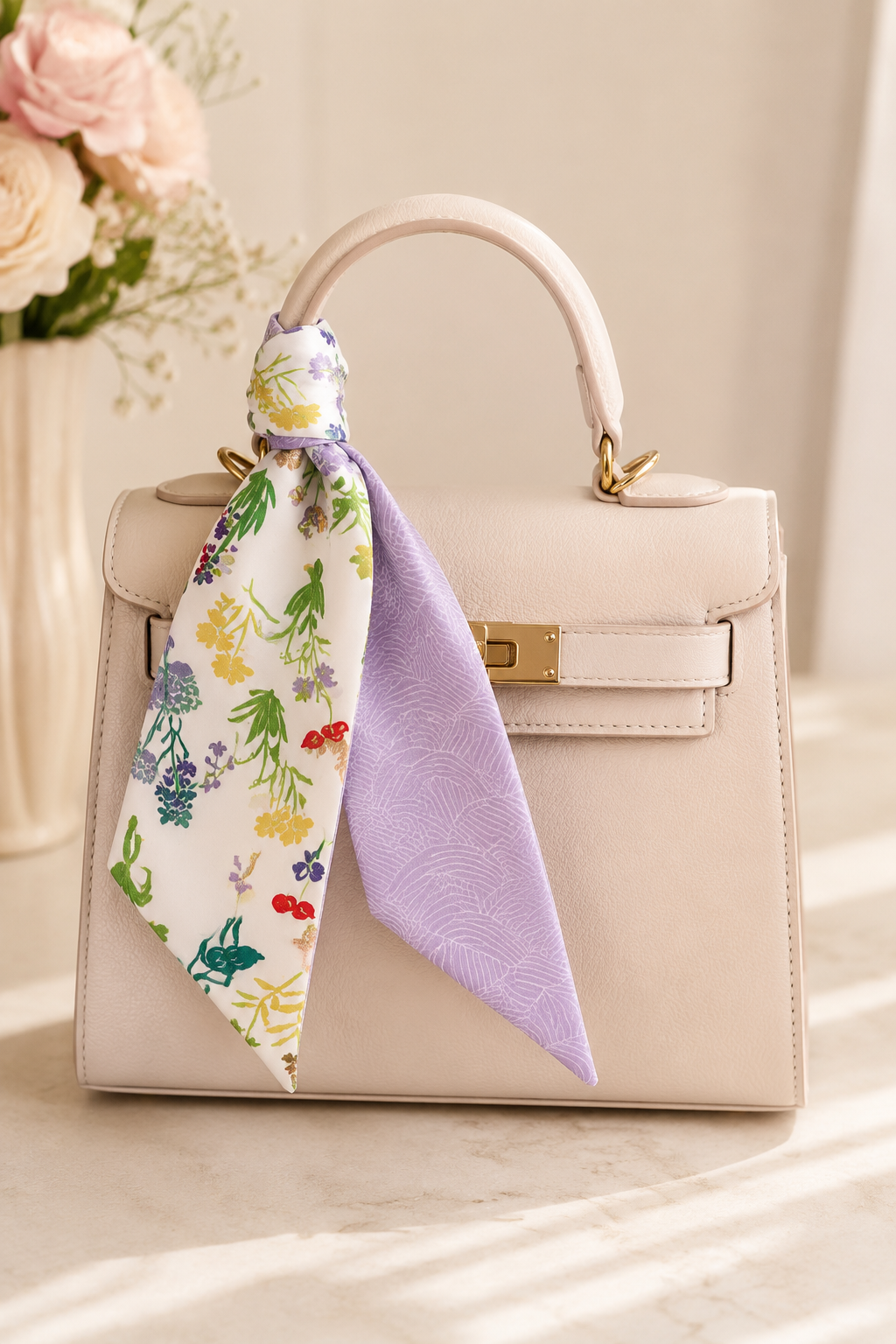 Lavender Meadow Twilly Scarf