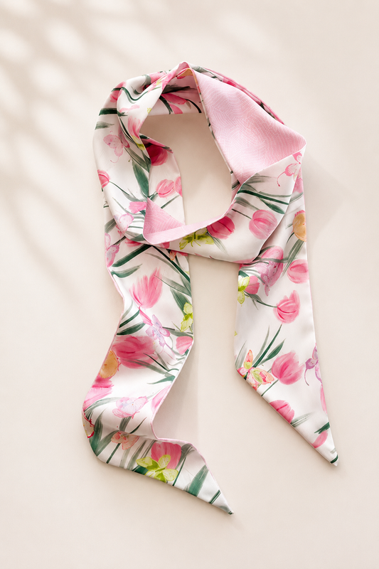 Blush Tulip Twilly Scarf
