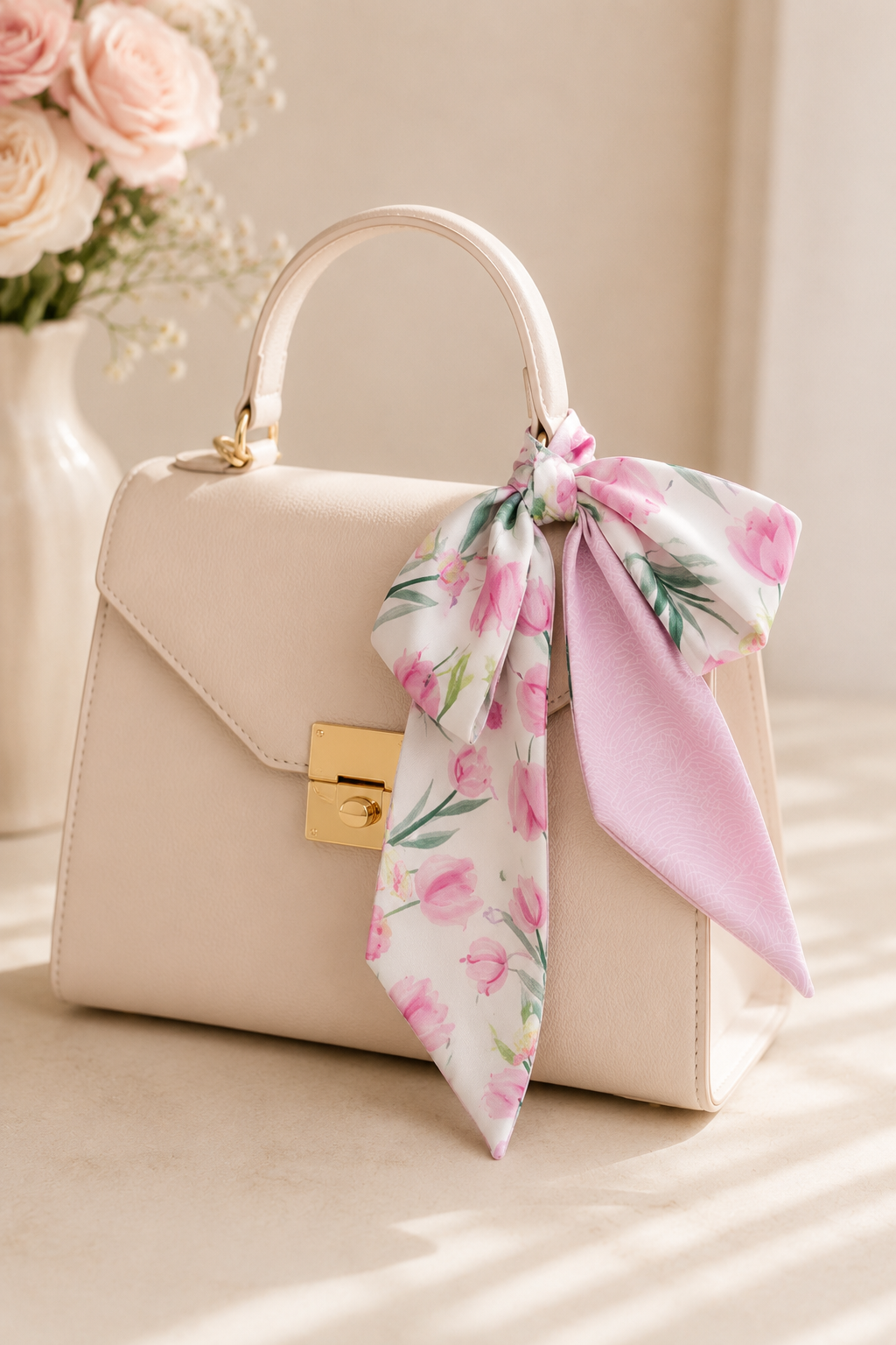Blush Tulip Twilly Scarf