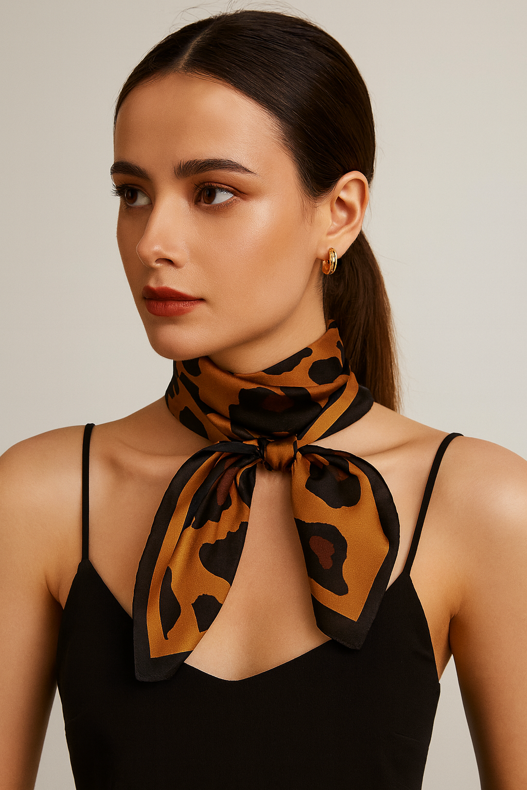 Wild Luxe Leopard Silk Scarf