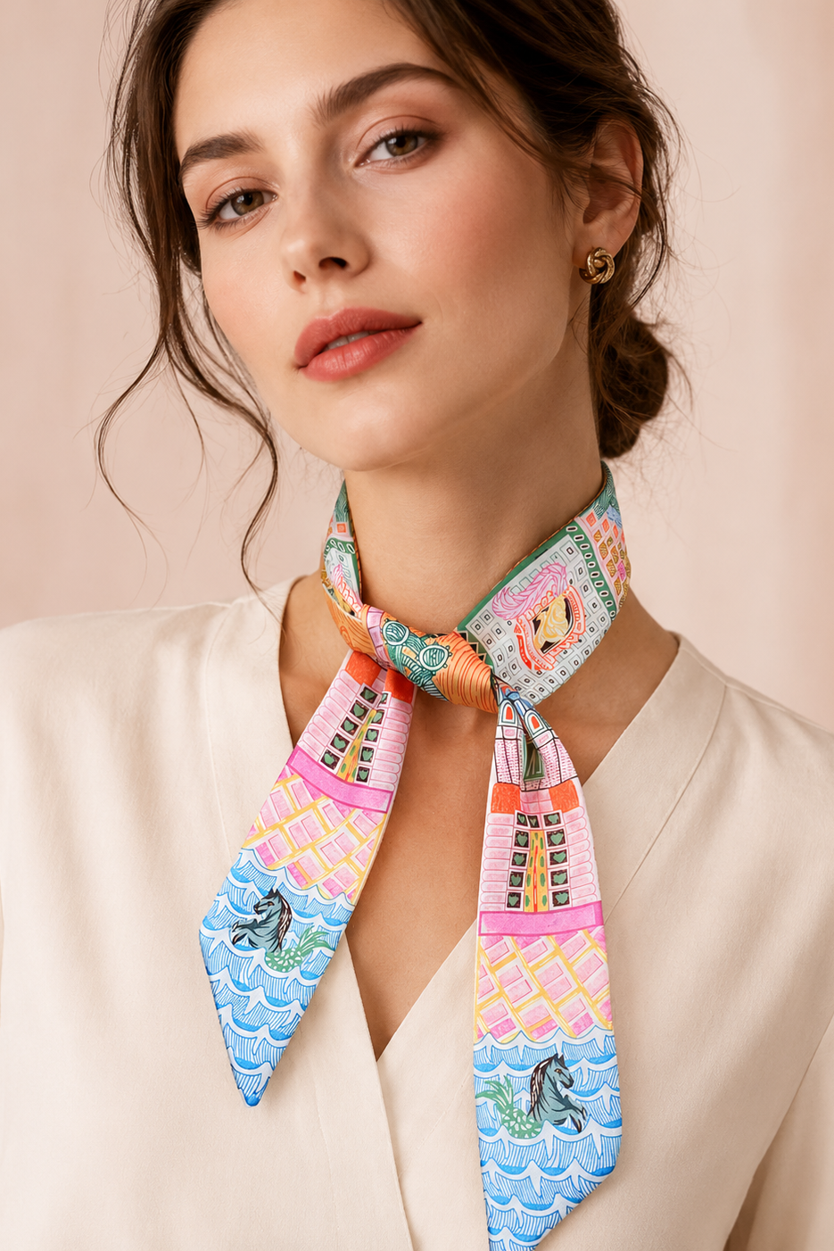 Palazzo Silk Twilly Scarf