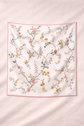 Camellia Bloom 100% Silk Square Scarf
