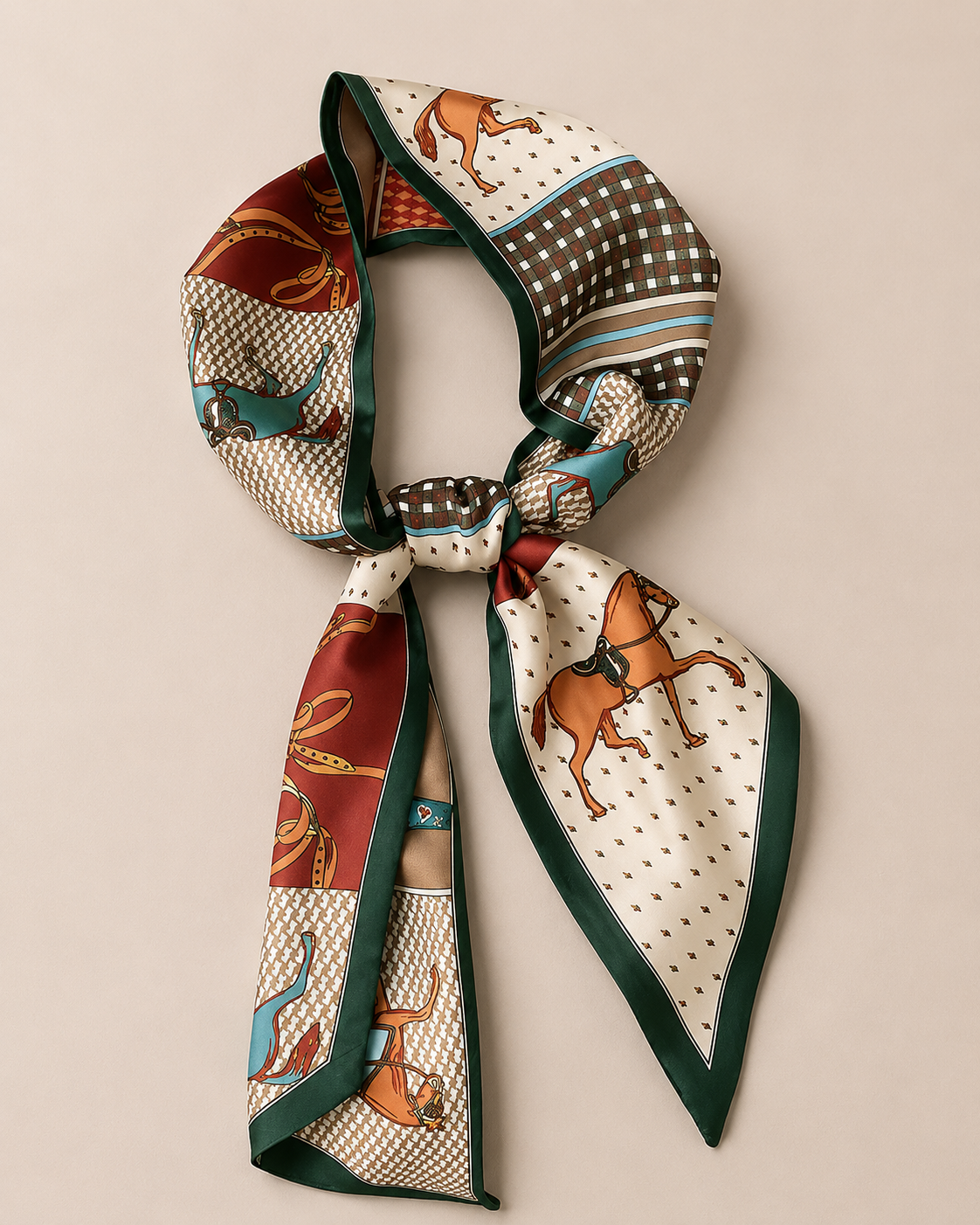 Saddle & Sage Silk Scarf