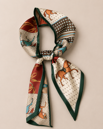 Saddle & Sage Silk Scarf