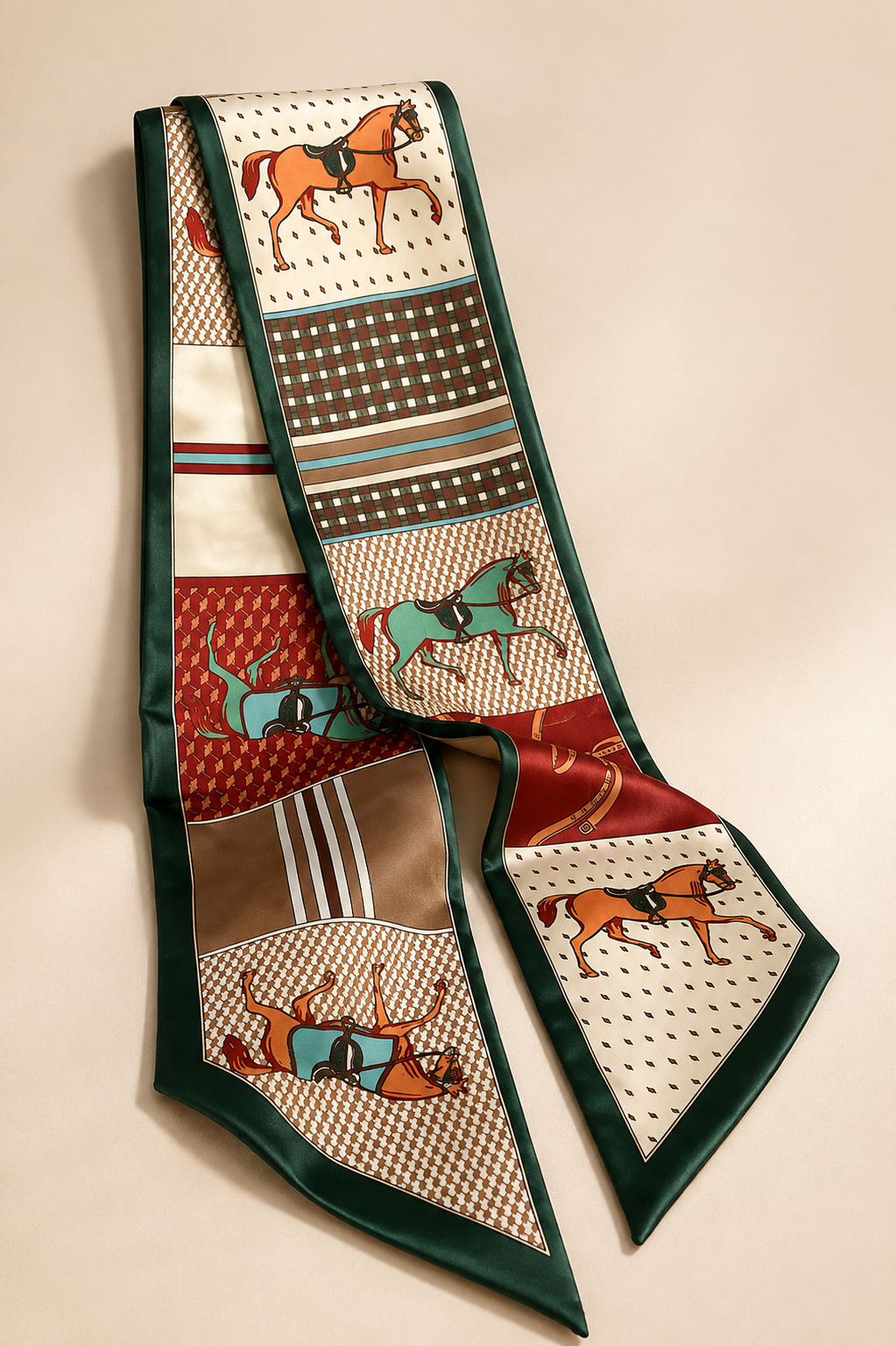Saddle & Sage Silk Scarf