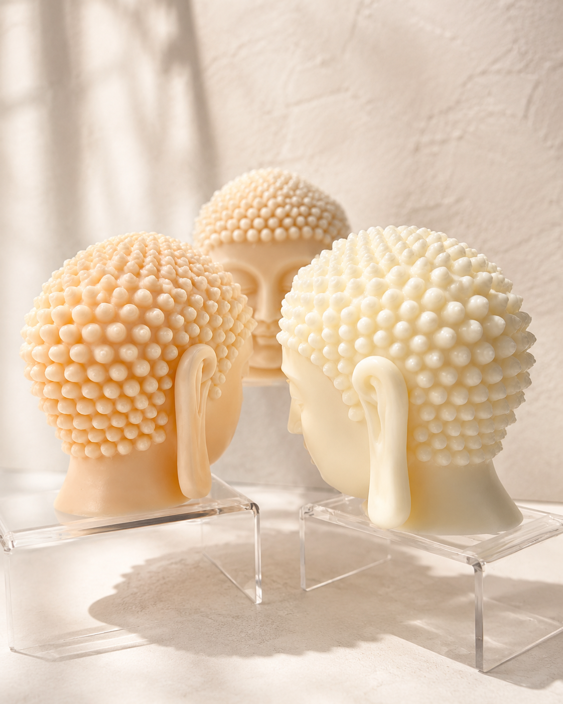 Buddha Head Decorative Soy Candle – Serenity Sculptural Candle