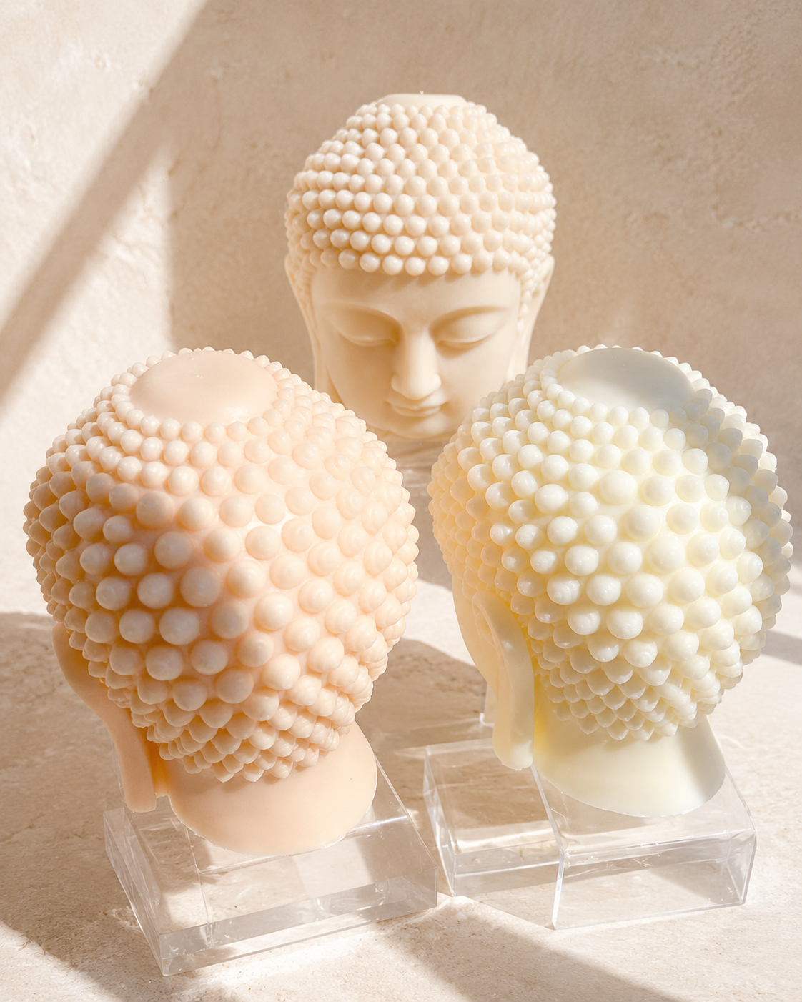 Buddha Head Decorative Soy Candle – Serenity Sculptural Candle