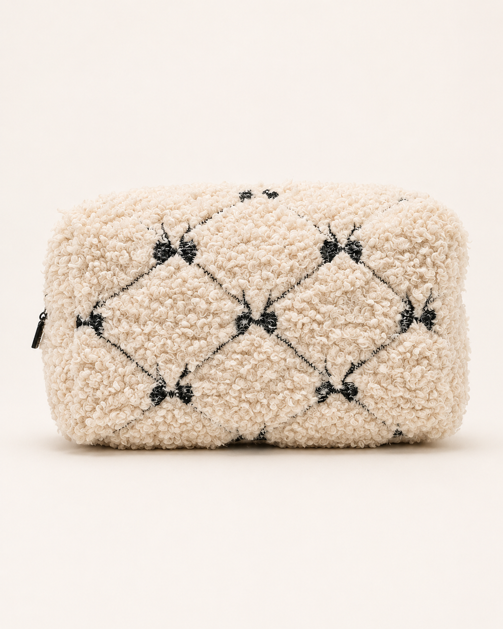 Chérie Chic Sherpa Bow Cosmetic Pouch